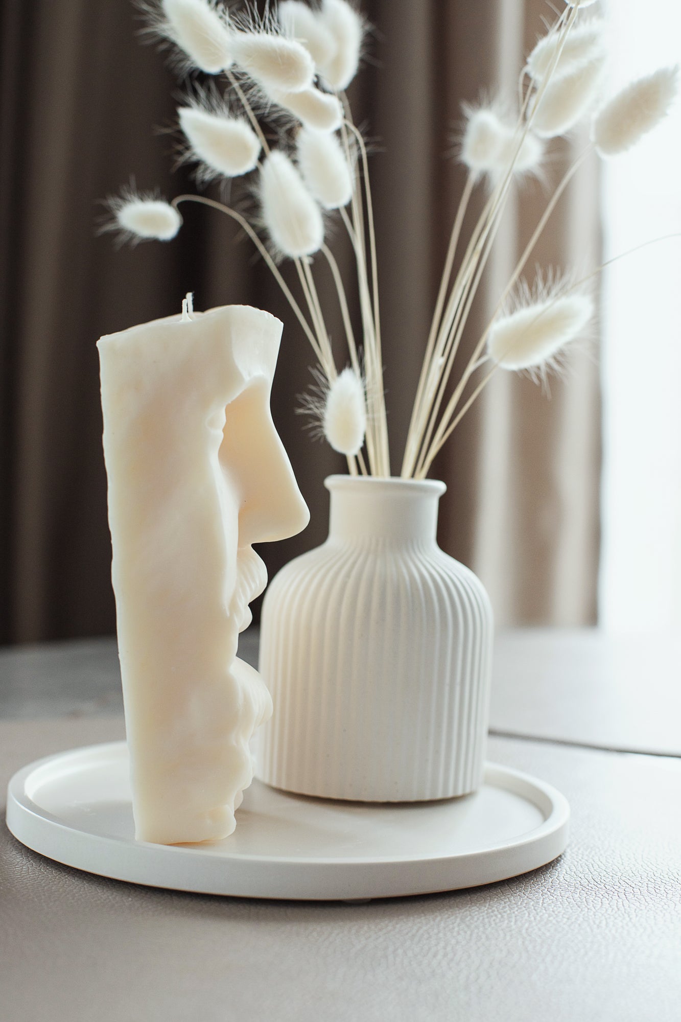 Dekorative Kerze Zeus - Säulenkerze für Wohnkultur, Einweihungsgeschenkidee