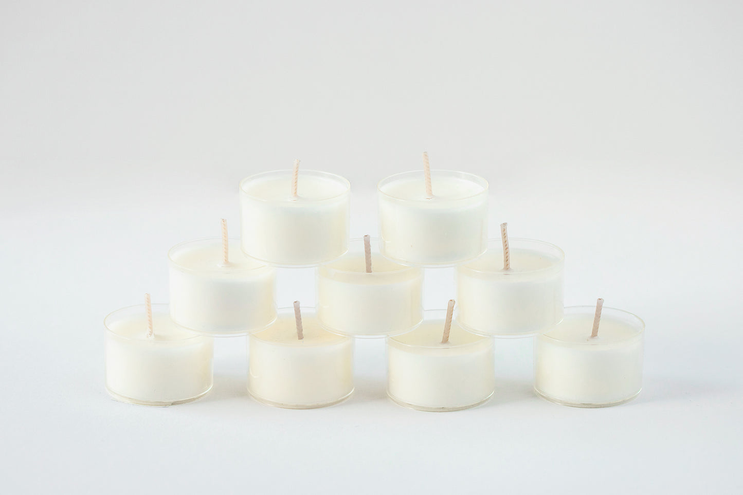 Candle Fragrances Sample Pack - Tea Candle Set of 8 - Scented Coconut Wax Tea Candles