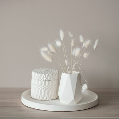 Diamantförmige Vase für Trockenblumen - Blumentopf Wohnkultur, Einweihungsgeschenk