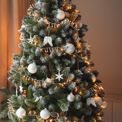 Engelsflügel Ornament Set mit 8 Stück – Elegante Weihnachtsbaumdekoration & durchdachte Geschenkidee