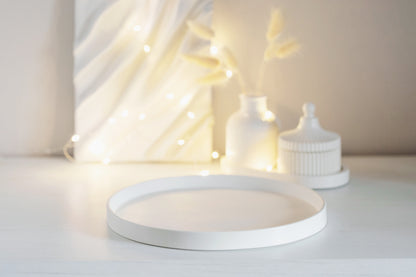Large Round Gypsum Tray for Perfume Home Fragrances Candles Vase Luxury Home decor Gift for Everyone Home